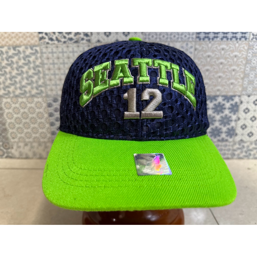 Topi Second Brand Branded Seattle 12 Navy Snapback By JOYCAP Blackhawk Original