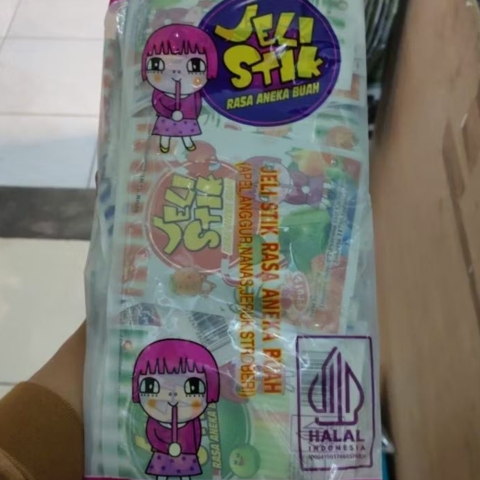 10bks / 15gr / permen jelly stick mini / jelly stick potong / rasa buah permen