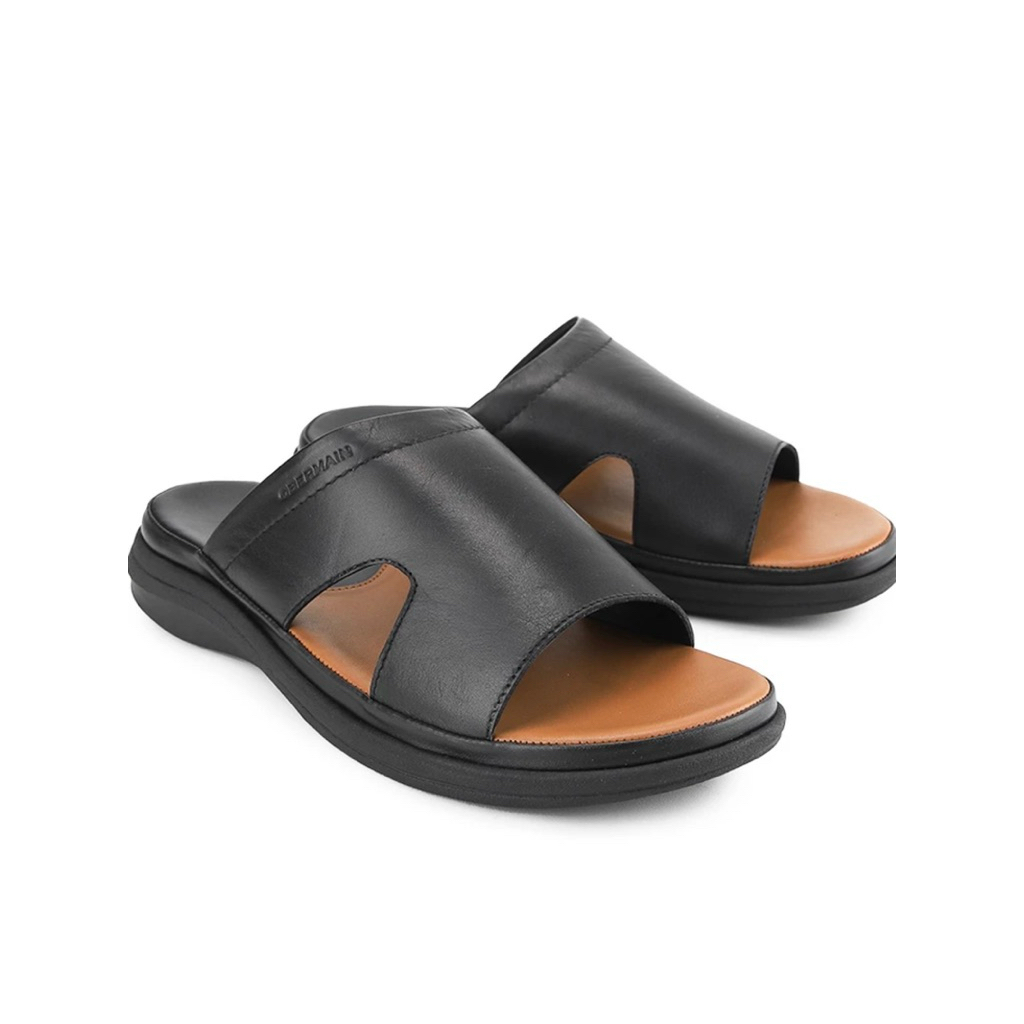 Sandal Slide Pria Obermain Original - Leather - Ethan