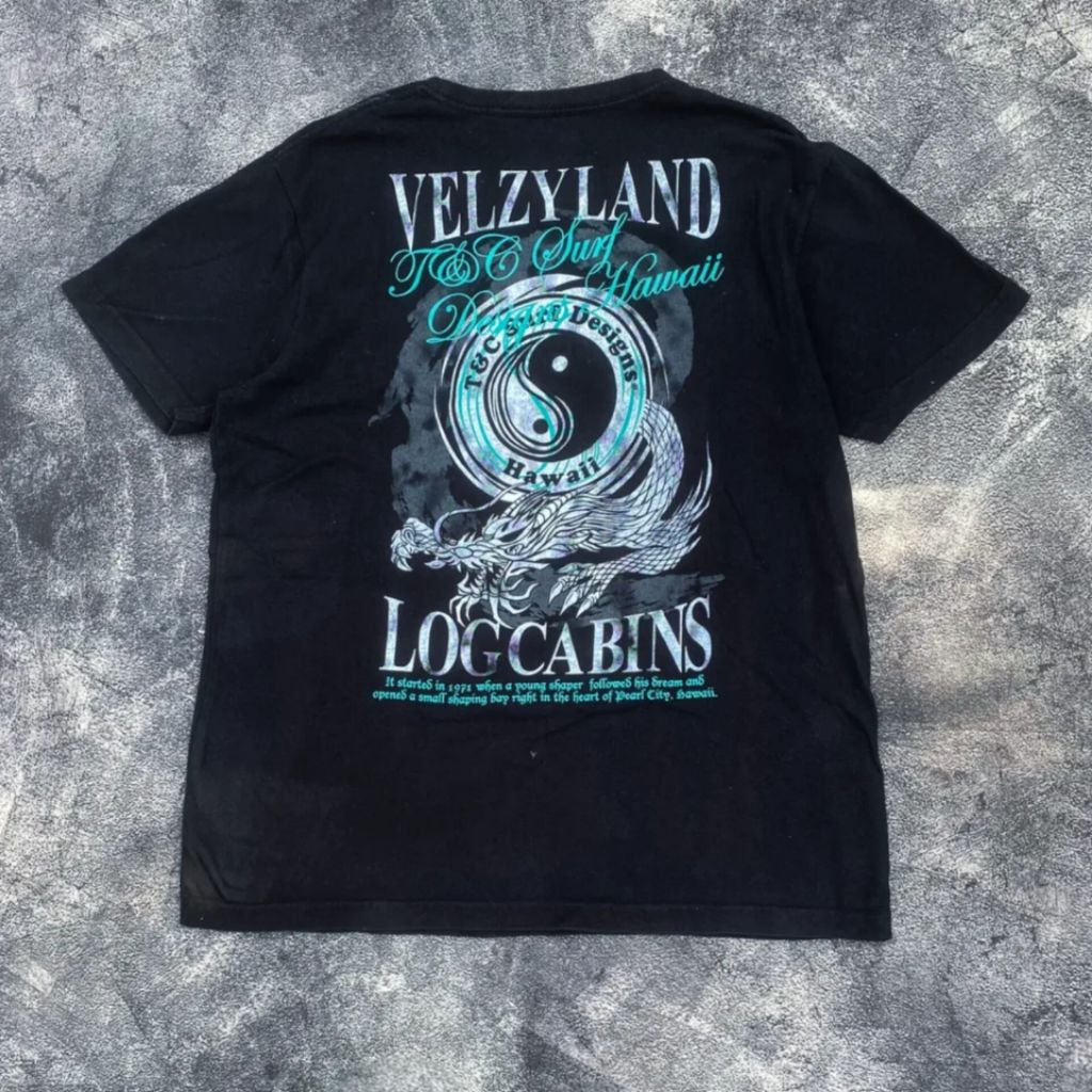 T-SHIRT T&C SURF DESIGNS HAWAI BLACK