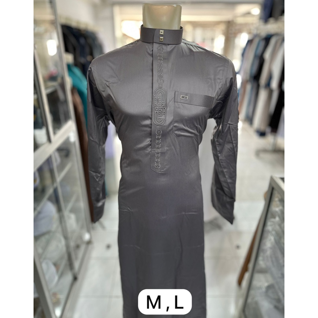 Gamis Al-Wafa Pria Dewasa Motif Bordir