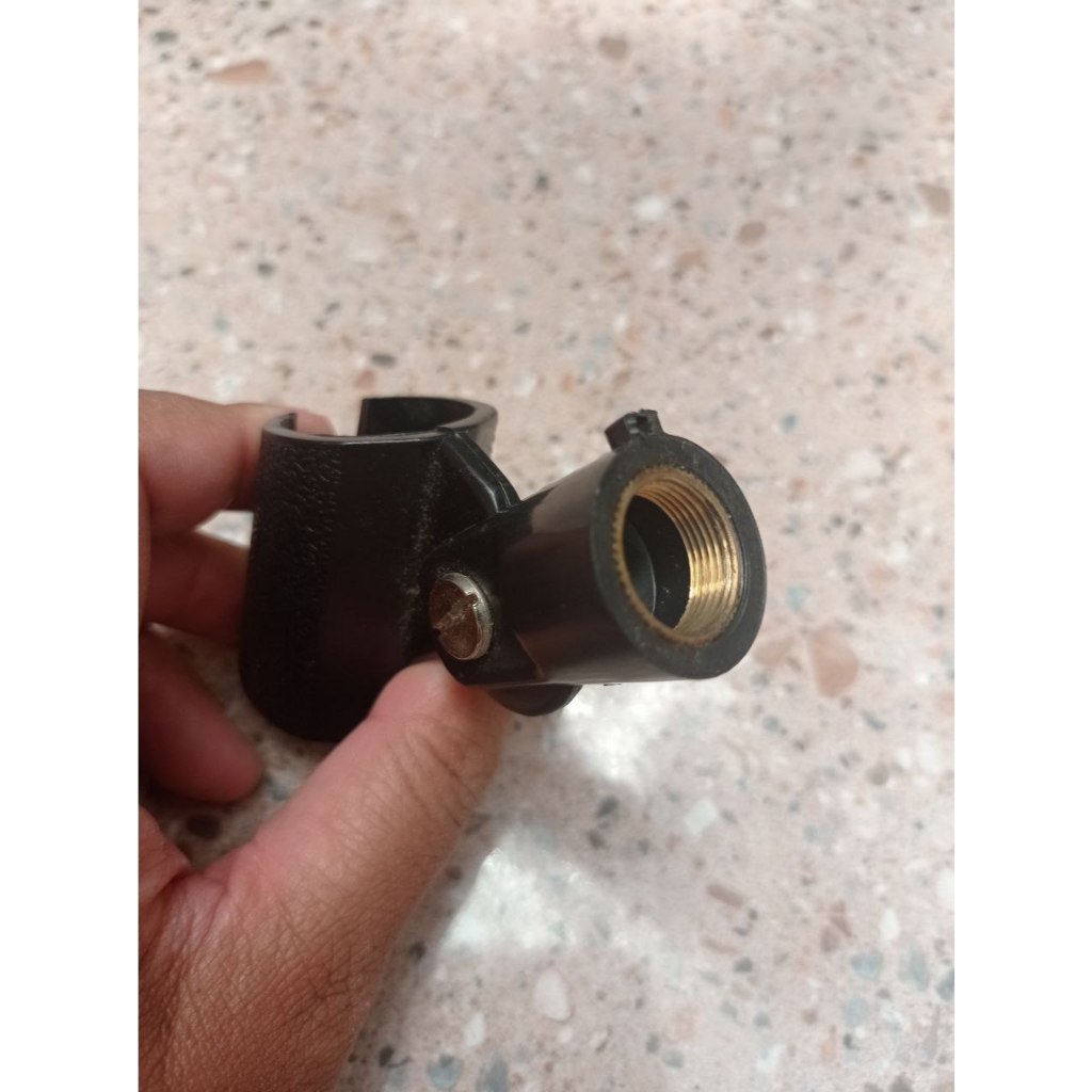 Jepit Tatakan Holder Mic Mic Stand Microphone Penyangga Drat Besi