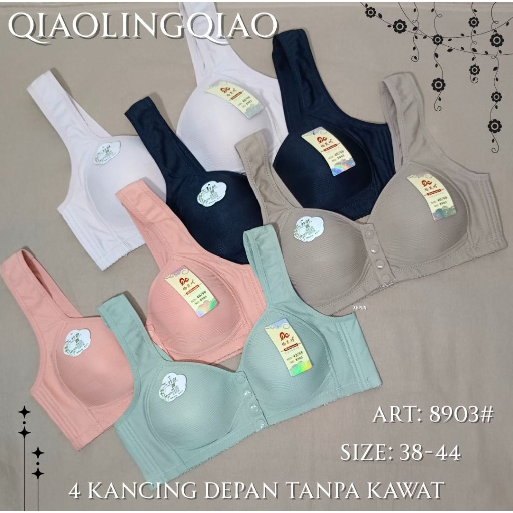 BH/Bra Menyusui Qialingqiao Pakai Busa Ukuran 38-44