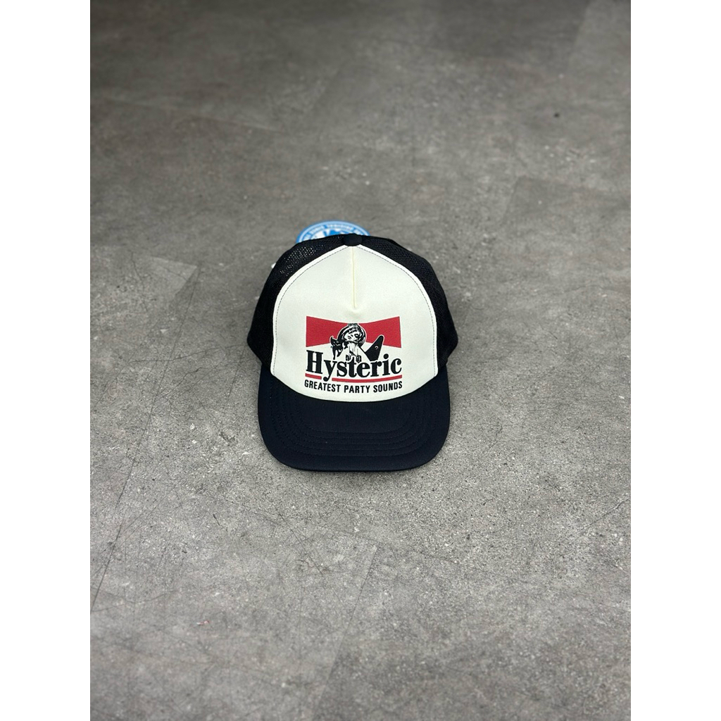 HYSTERIC GLAMOUR GUITAR GIRL MESH CAP BLACK 100% ORIGINAL