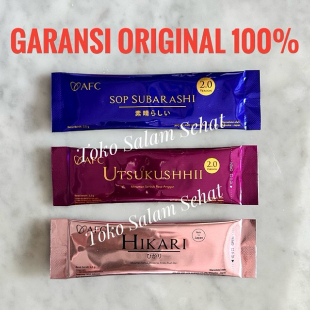 ECER SACHET 1/2 BOX SOP Subarashi Gold Utsukushhii Utsu Gold Hikari SACHET ECER Sop100 Original Japa