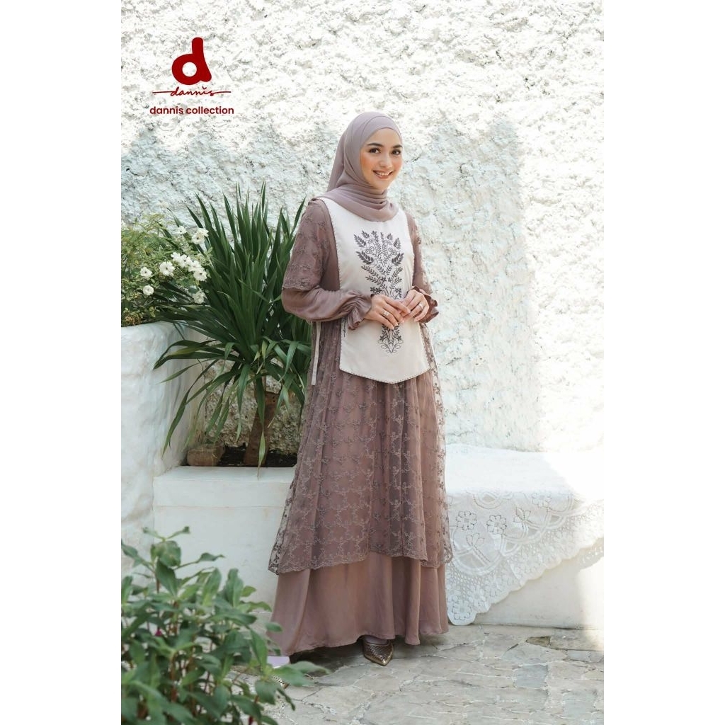 Gamis Lebaran Terbaru Dannis d' Reyna / Gamis Lebaran Cantik Kekinian Dannis d' Reyna