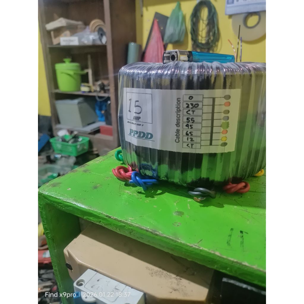 Trafo Toroid 15A versi / Rasio balap