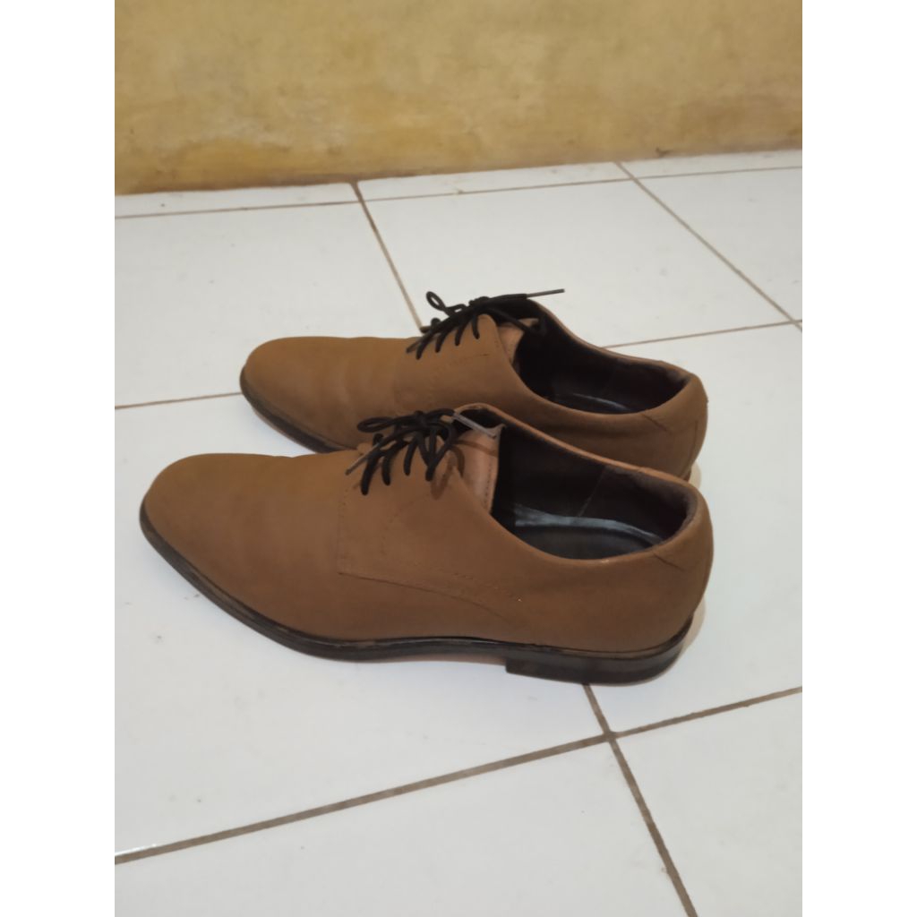 sepatu kulit ECCO original second size 40-41.slip-on