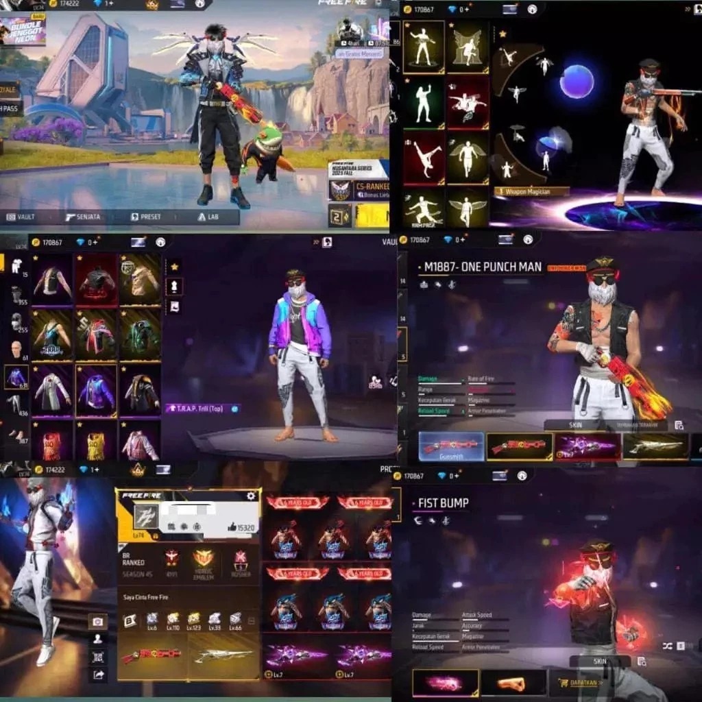 CEK DESKRIPSI =====) Pc gaming garena freefire sultanAKUN FF Sultan