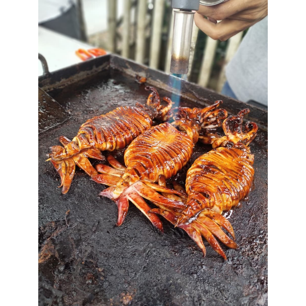 Cumi Bakar Siap Saji / Vakum Frozen Tinggal Makan / Bakaran Seafood