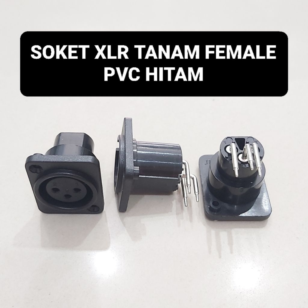 Soket XLR Tanam FEMALE 3 Pin Betina Soket Canon Pcb