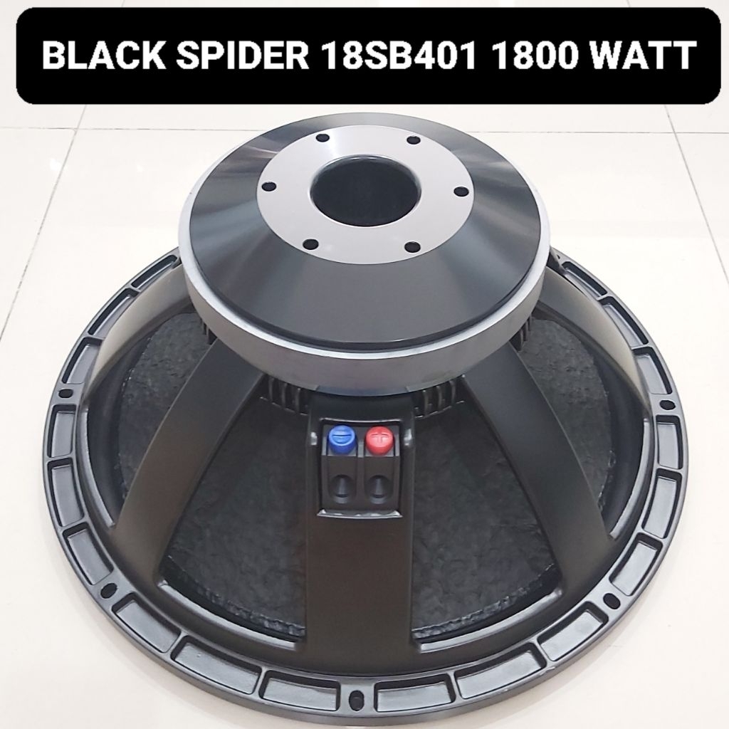 BLACK SPIDER Speaker 18 Inci 18SB401 Voice Coil 4 Inci InOut 1800 Watt