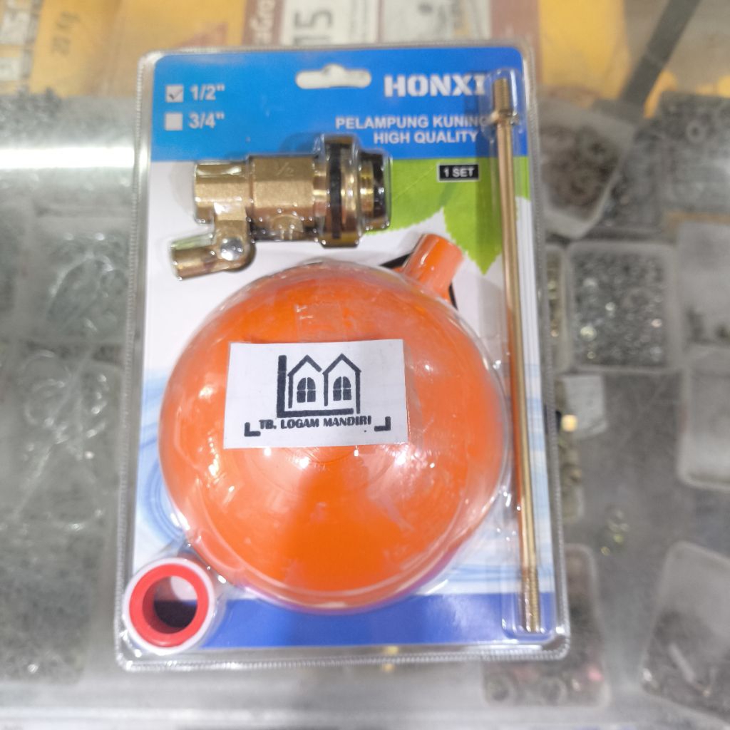 Pelampung Bola Kuningan Otomatis Toren Tandon Air PAM