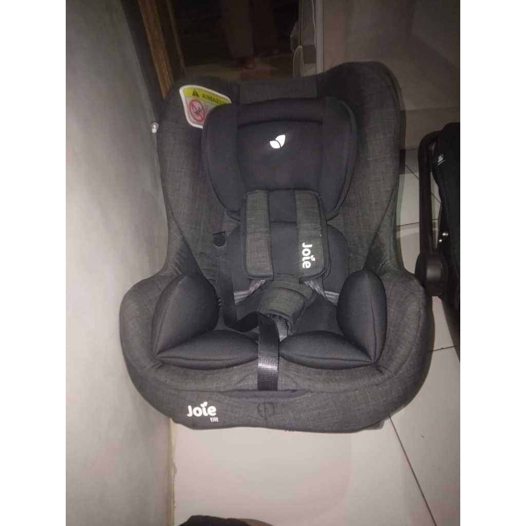 preloved carseat joie tilt mulus group 0+/1 Hitam Pavement Lengkap Dus