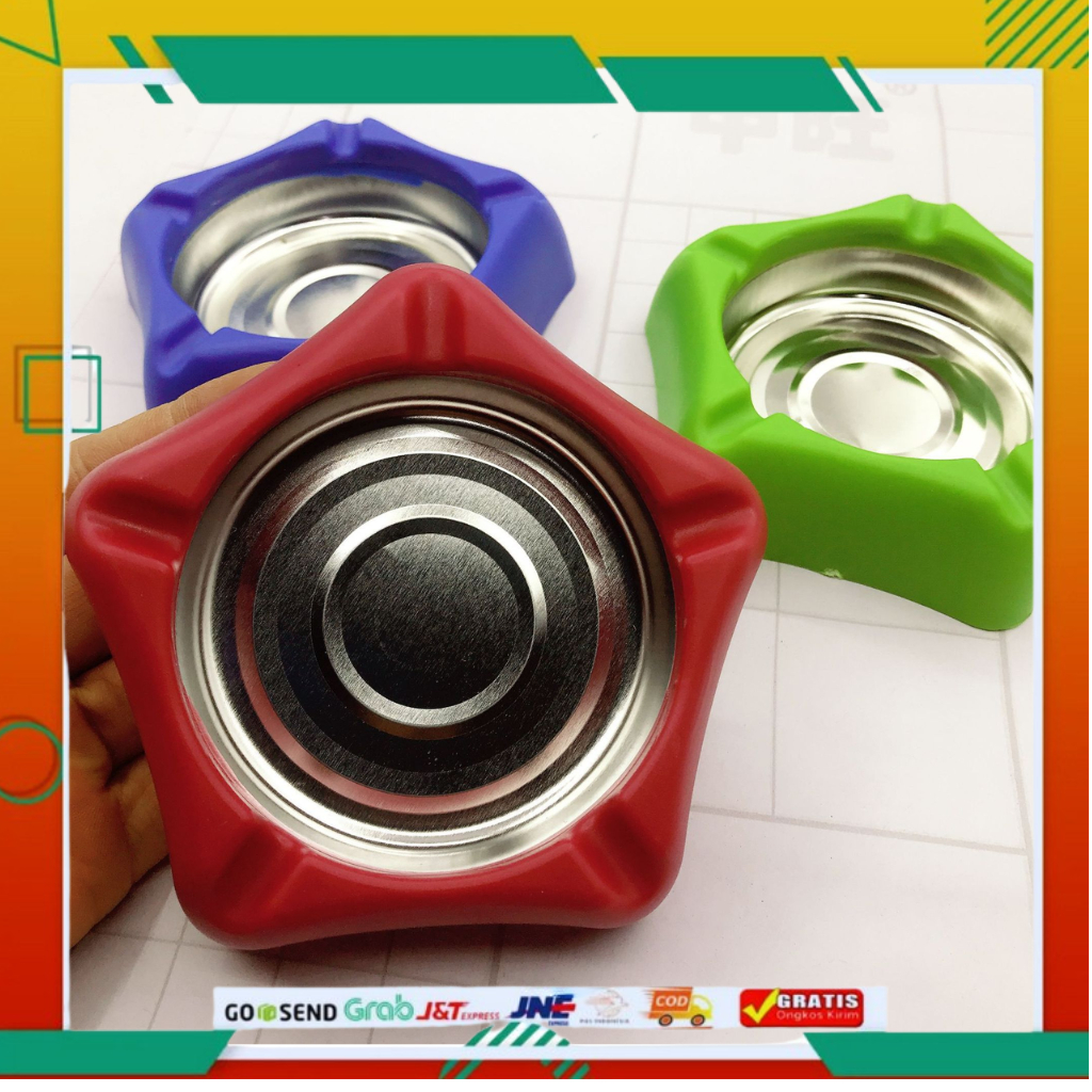 Dapur Stainless - ASBAK ROKOK BINTANG STAINLESS TEMPAT PUNTUNG ROKOK