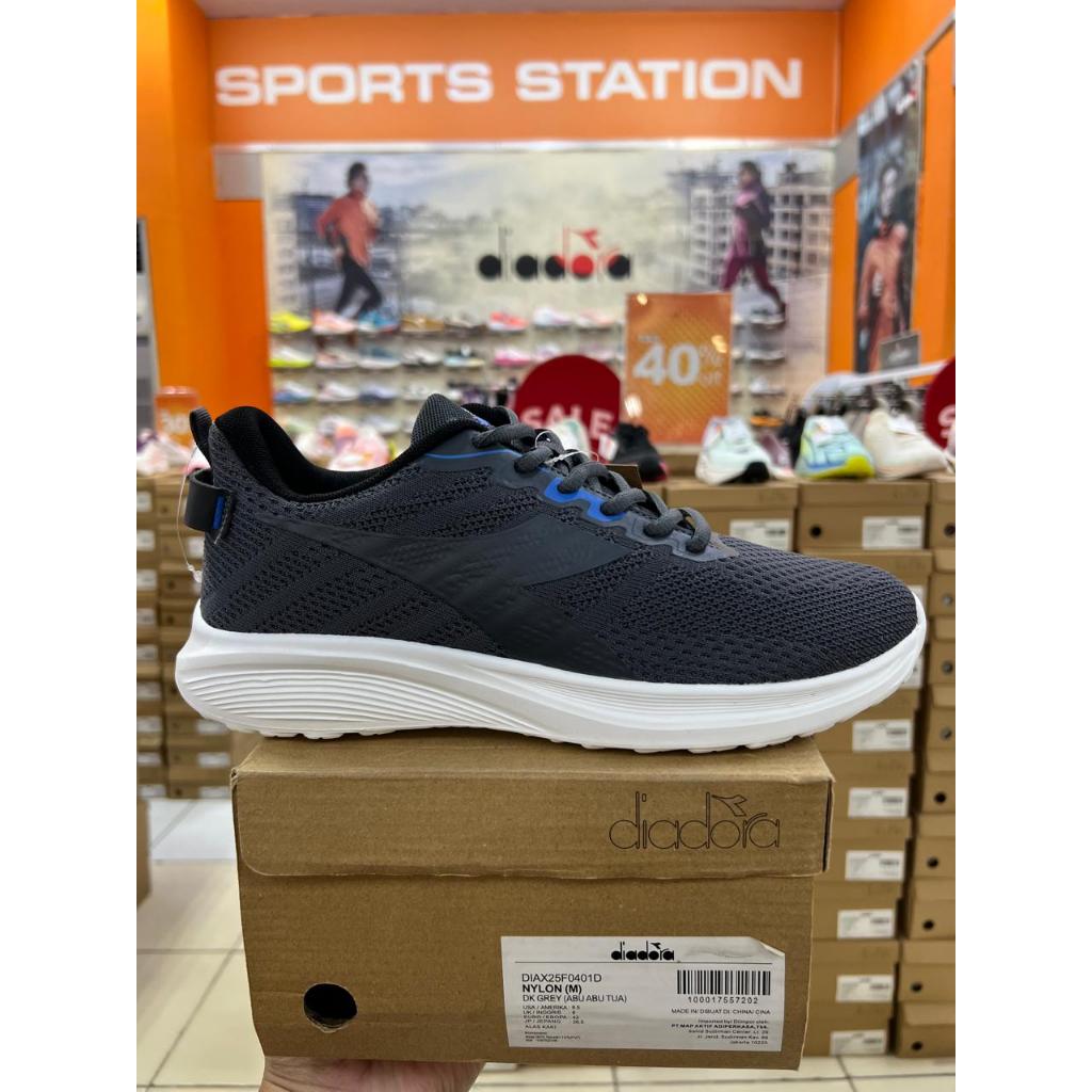 Diadora Nylon Dk Grey Men Shoes Original