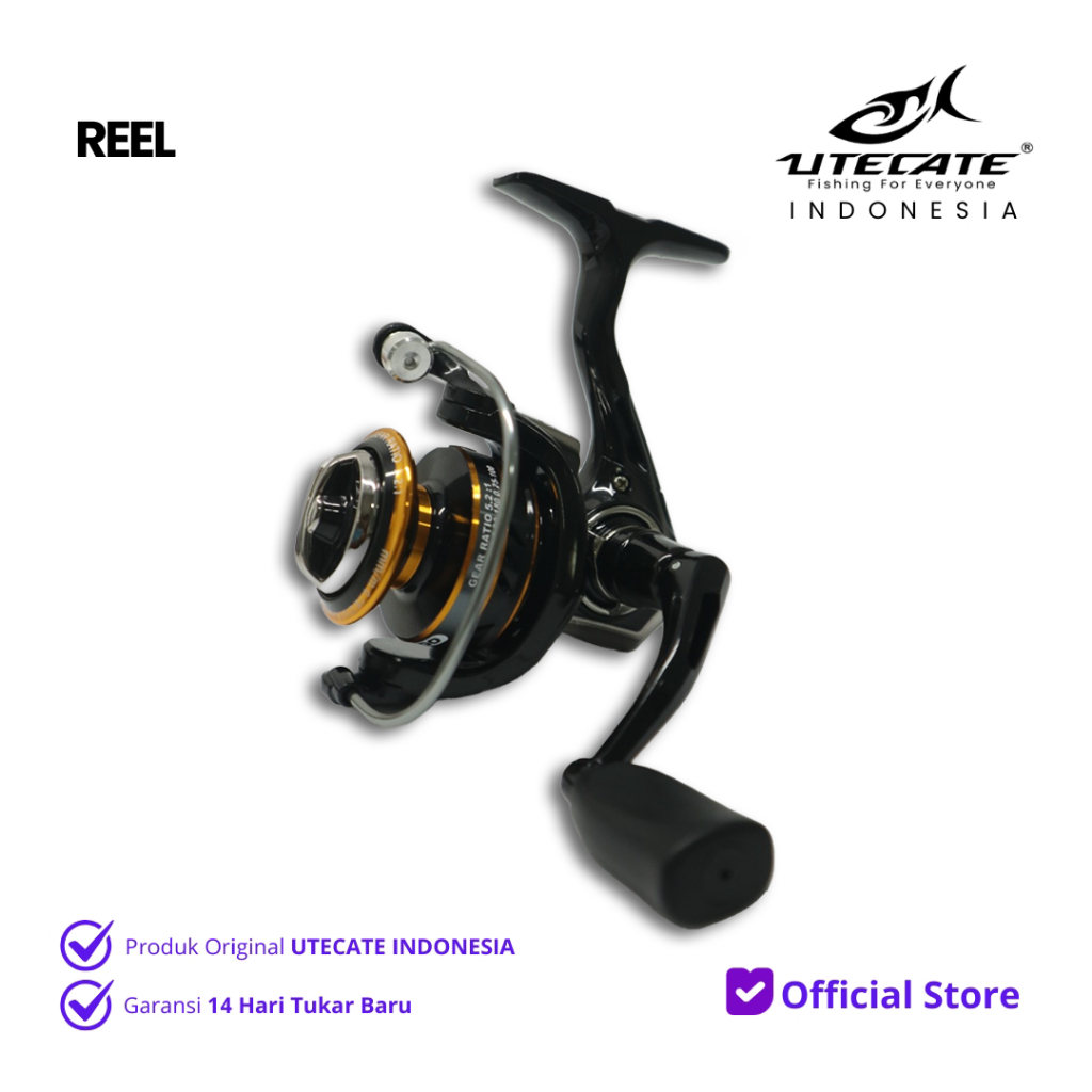 UTECATE AKUMA Power Handle Spinning Reel 13+1BB | Drag 6kg | Size 500