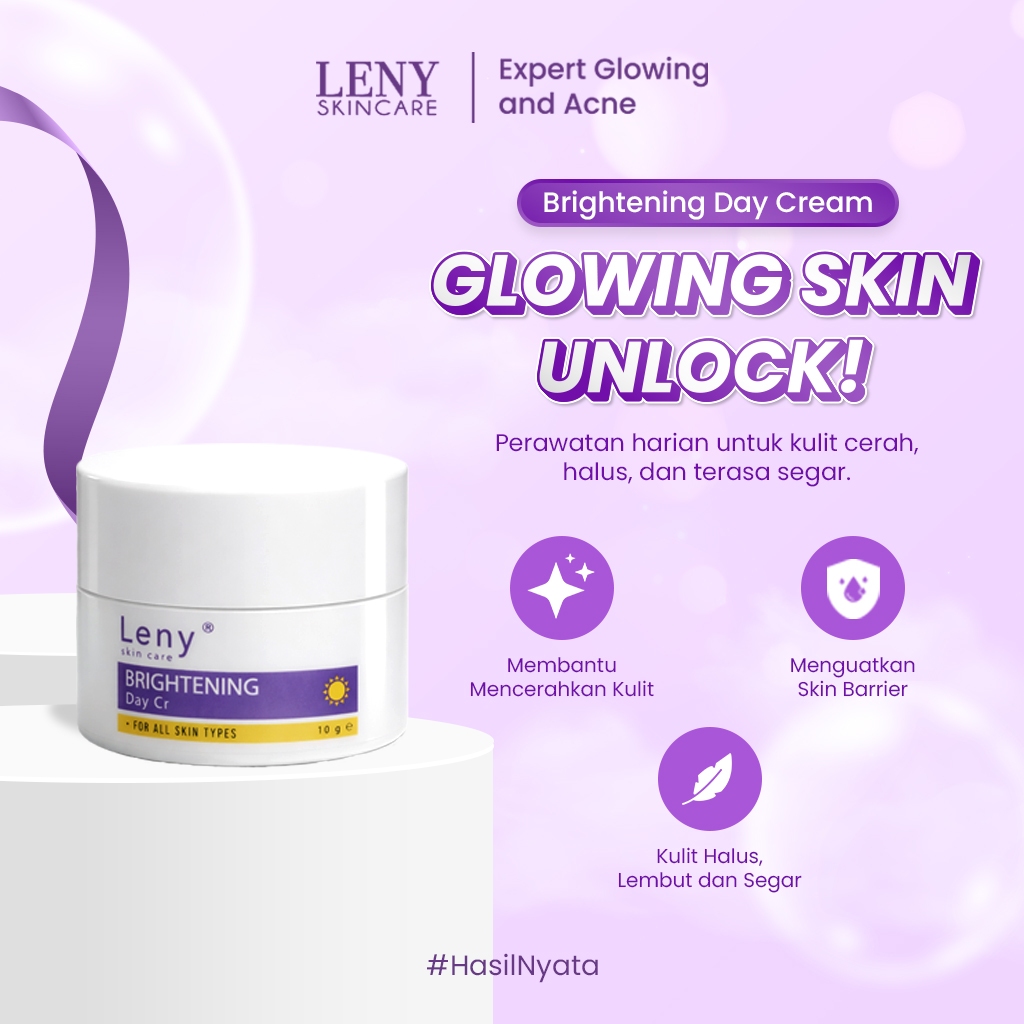 LENY SKINCARE Brightening Day Cream 10gr Krim Siang Pencerah Wajah
