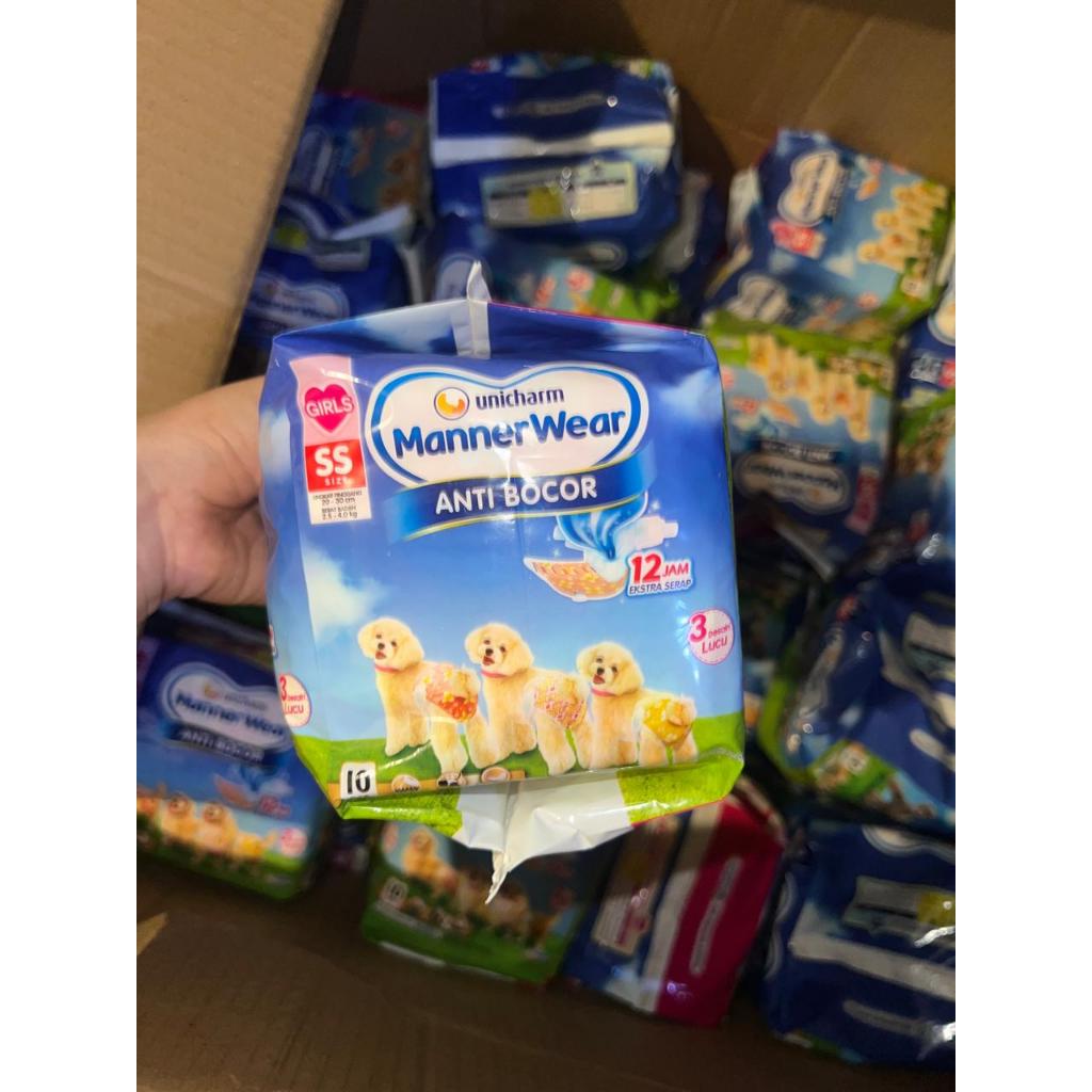 Unicharm Pet - Unicharm MannerWear Girls ukuran – Popok Anjing Betina Anti Bocor