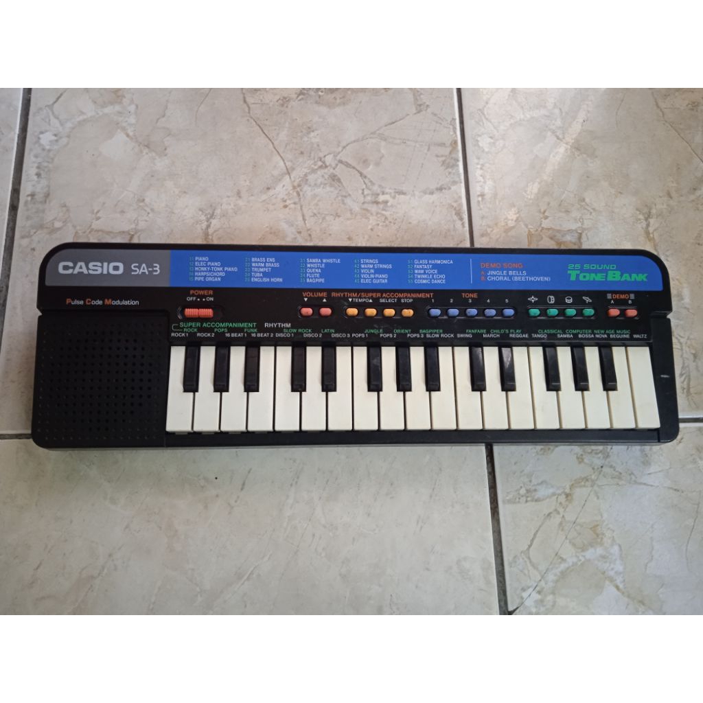 piano casio sa3 Japan bekas normal