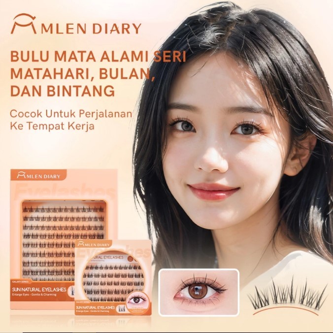 [ANEKA] Mlen Diary Sun GLUE LASH Bulu Mata Eyelash Extension Natural