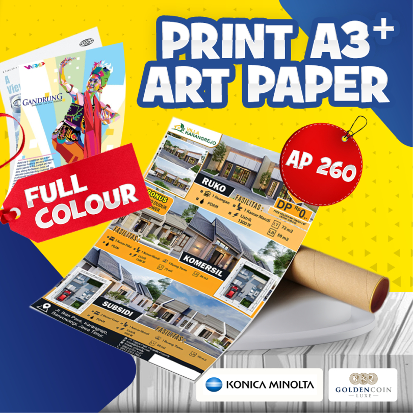 CETAK A3+ ART PAPER 260