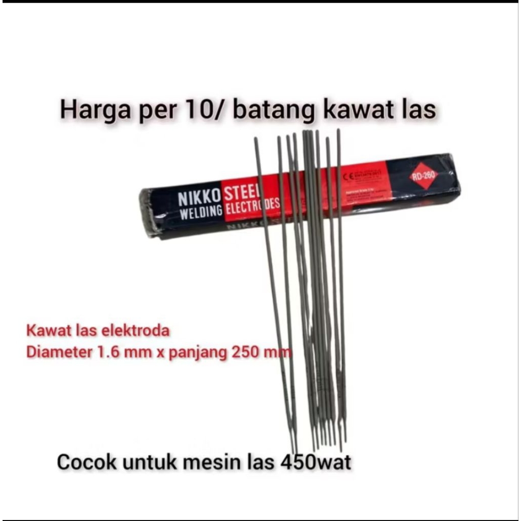 kawat las elektroda nikko steel