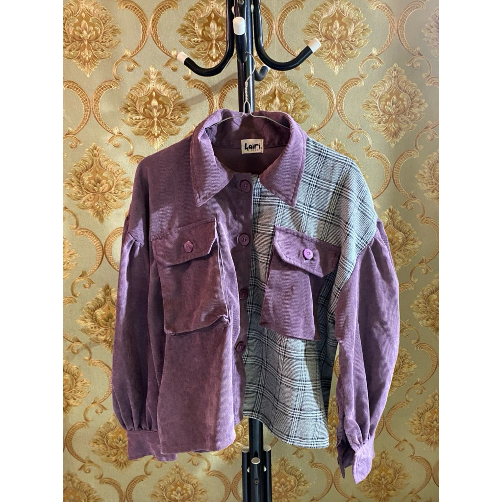 Preloved Hairi Jaket Corduroy Lengan Panjang Wanita