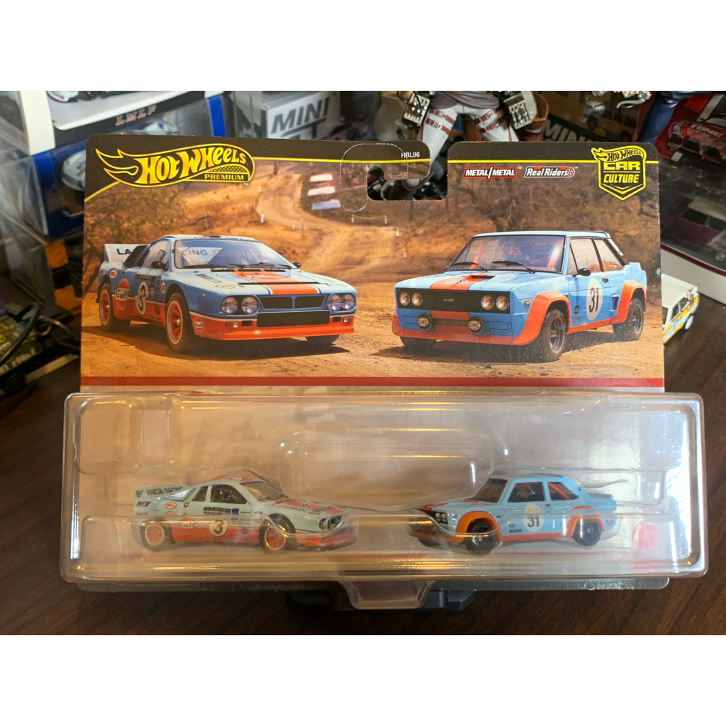 HOTWHEELS CAR CULTURE TWO PACK FIAT ABARTH/LANCIA 037 GULF Hot Wheels