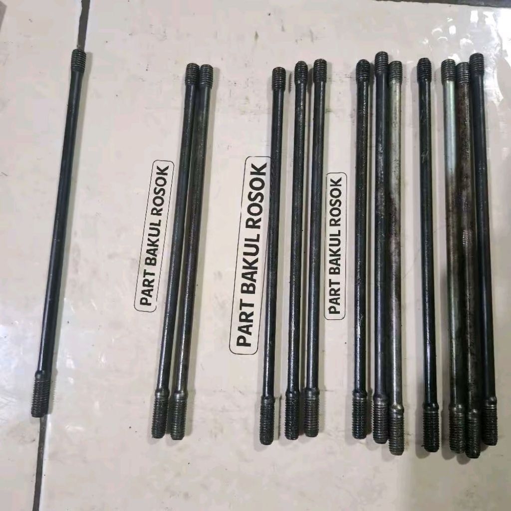 1 biji Baut Tanam Mesin Sunduk Tusuk Sate Baut Block Blok Boring Mesin Baut Ancer Mur Nut Kanan Kiri