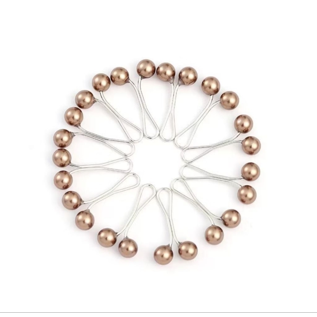 Tuspin Hijab Mutiara Premium / Pin Hijab Kecil Aksesoris Muslimah Anti Karat