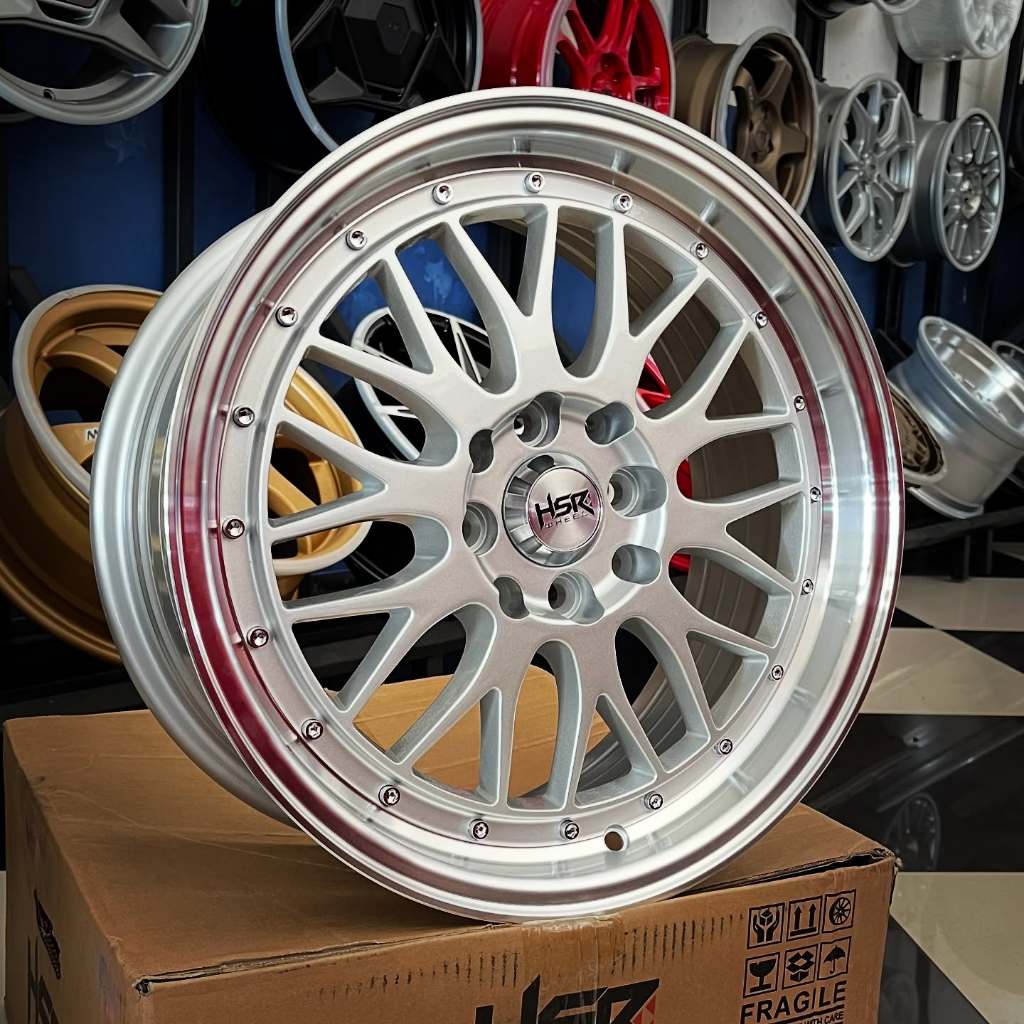 VELG MOBIL BARU RING 16 HSR OITA MIRIP BBS LM LOBANG 4 SILVER