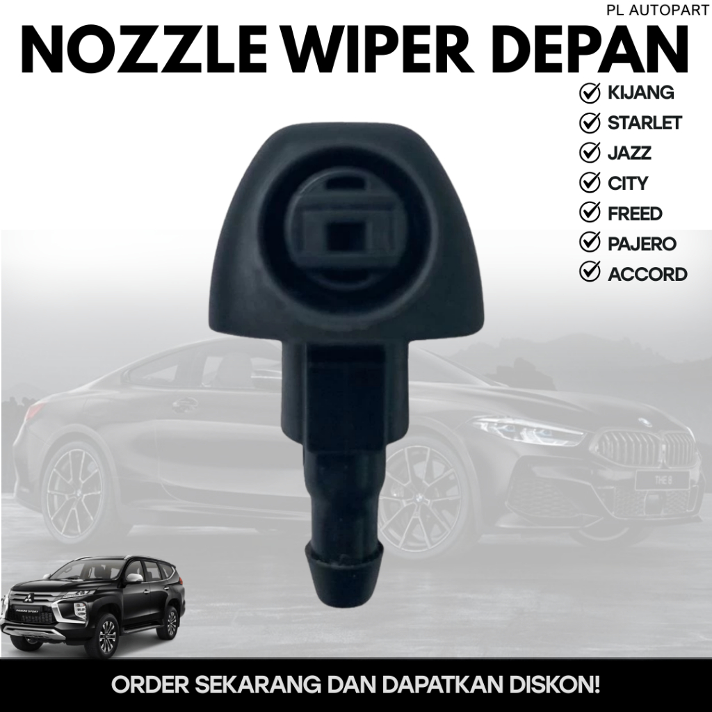 NOZZLE WIPER DEPAN KIJANG STARLET JAZZ CITY FREED PAJERO ACCORD