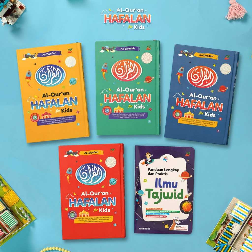 Ziyadbooks - (Bonus Buku Tajwid) Al-Quran Hafalan For Kids - Al-Quran Anak Berfitur - Mushaf Anak Ta