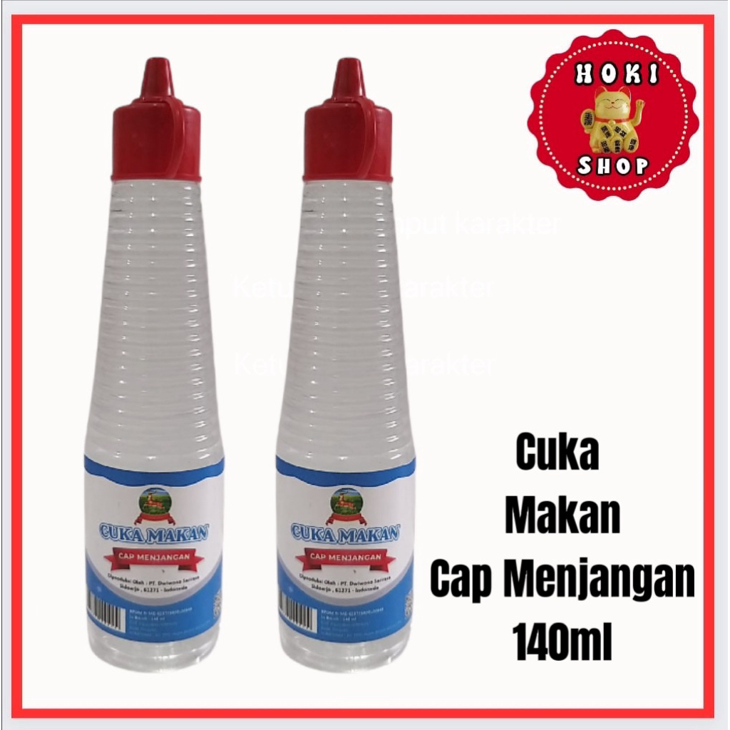 Cuka Makan Cap Menjangan 140ml / Cuka / Asam Cuka / Larutan Asam Cuka