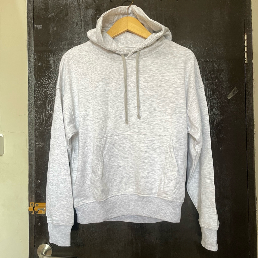 Jaket Hoodie Aerostreet Size S Abu Abu