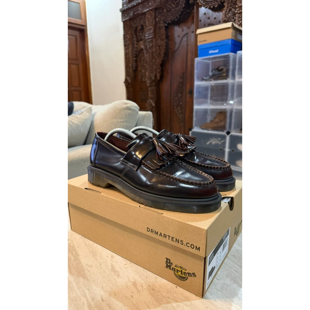 Dr Martens Adrian Tassel Loafers Red Cherry