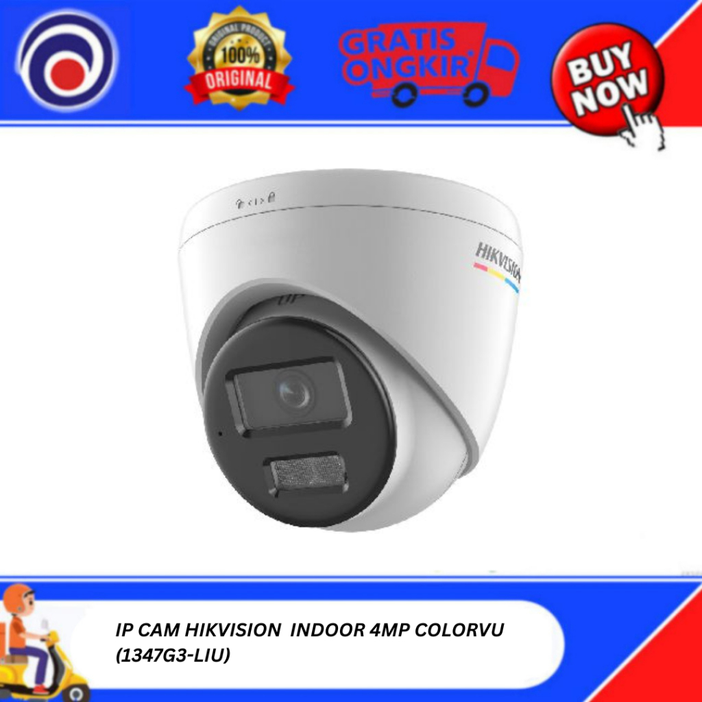 IP CAM HIKVISION  INDOOR 4MP COLORVU (1347G3-LIU)
