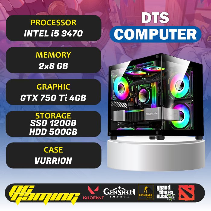 PC RAKITAN GAMING CORE i5 SIAP GAME BERAT BANYAK BONUS