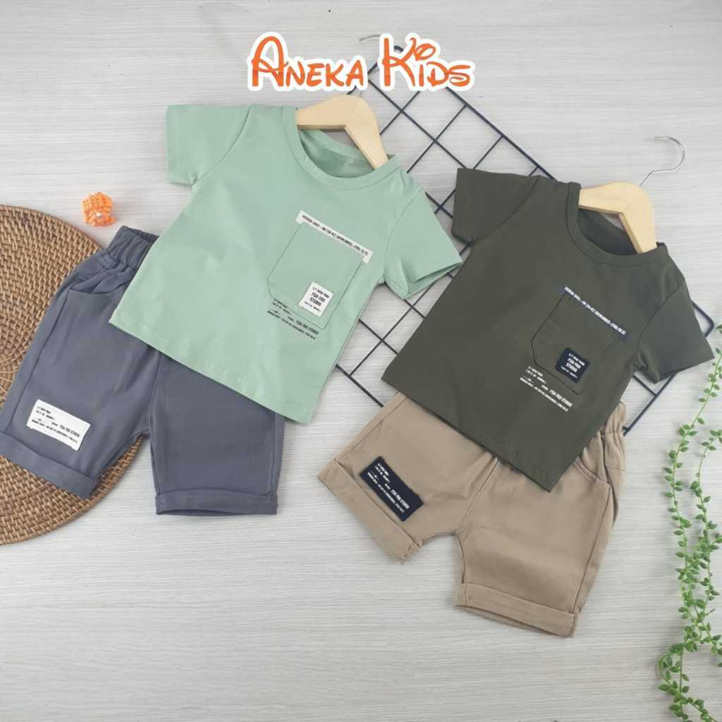 Setelan Anak Cowok Uson / Setelan Celana Pendek