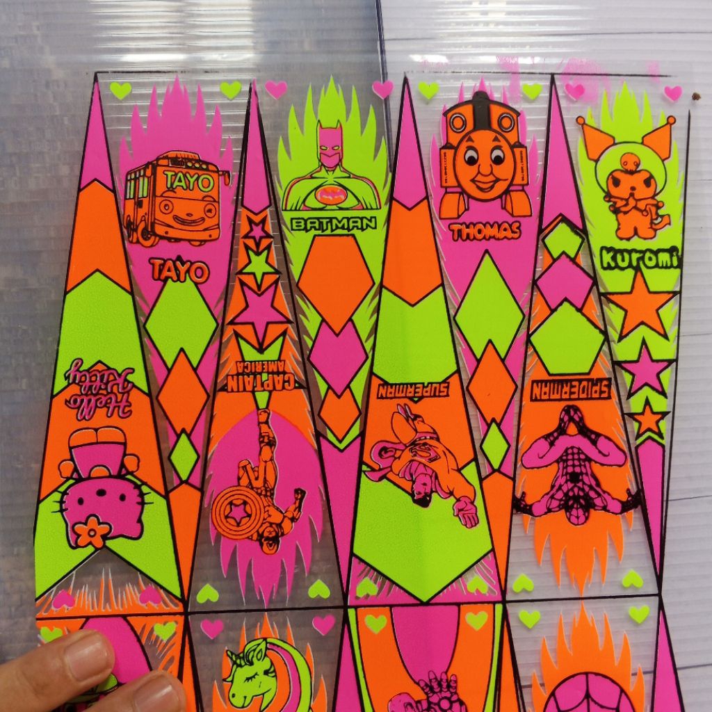 Mika sablon kitiran lampu