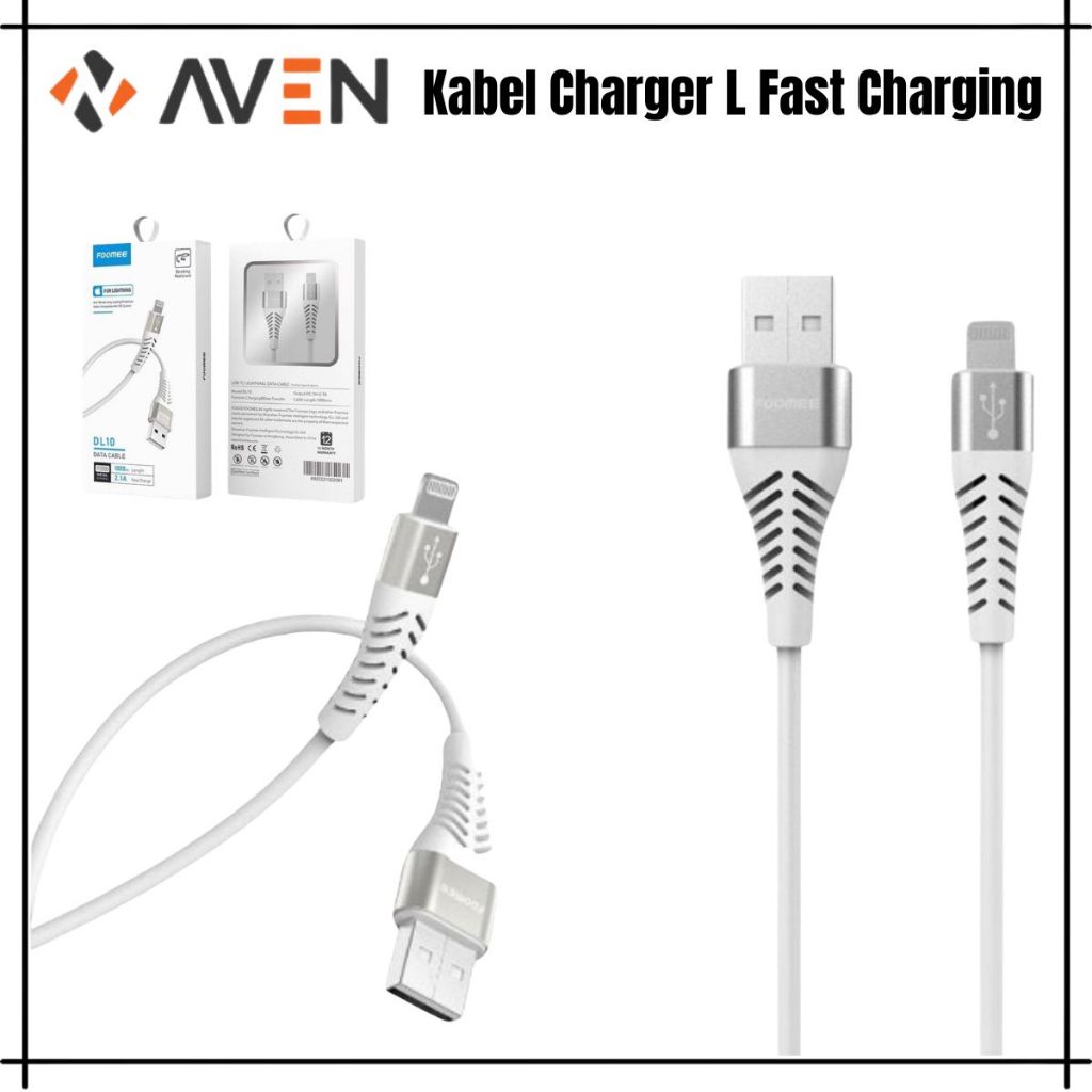 AVEN Kabel Data FOOMEE for Lightning DL10 2.1A
