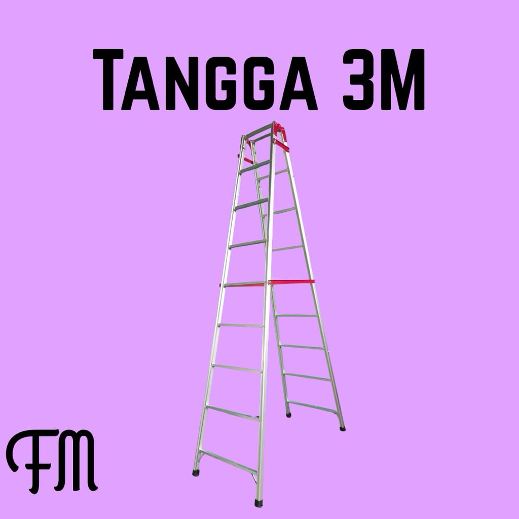 TANGGA LIPAT 3 METER ALUMINIUM JUMBO