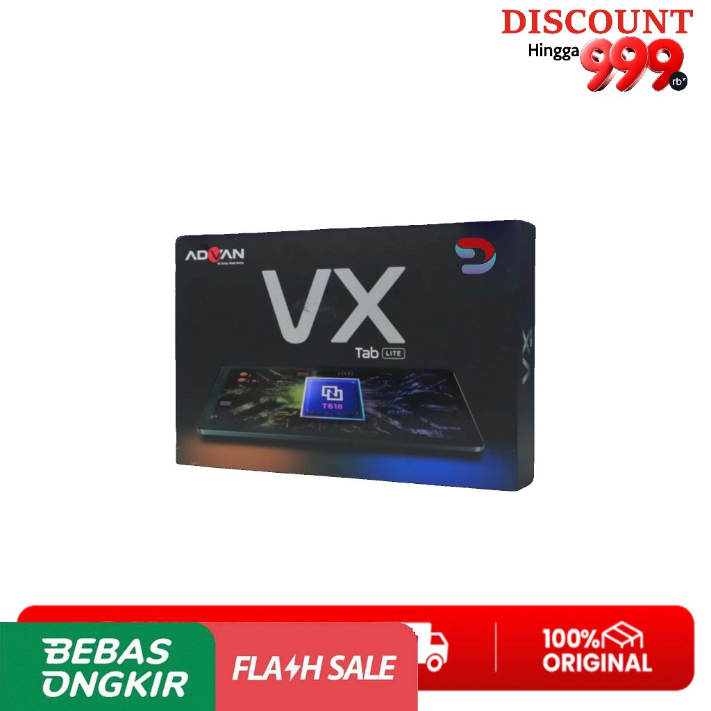 Advan Tab VX Lite 10.4 6/128GB Dual Sim Card 4G LTE Garansi Resmi 1 Tahun