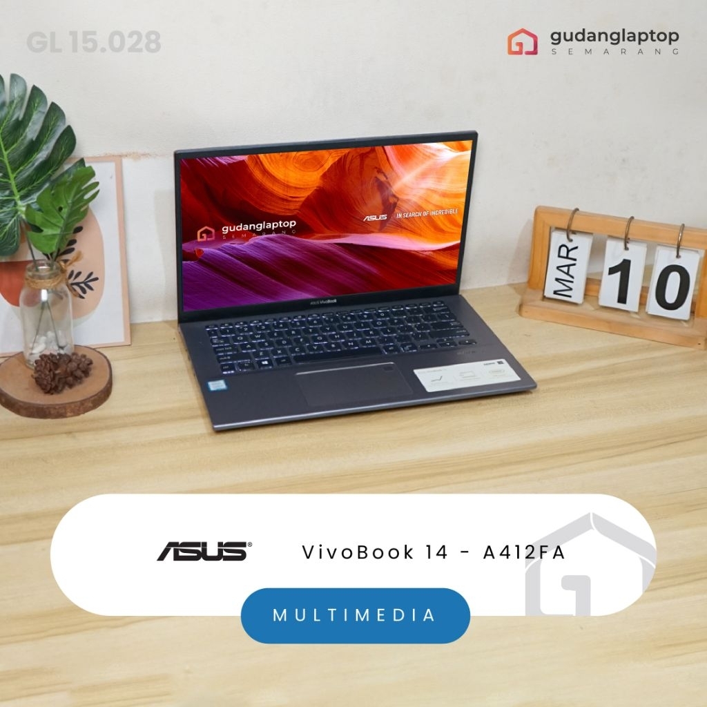 ASUS VivoBook 14 - A412FA Core i3 - 8145U 4/512 Fingerprint, WebCam, WiFi, Bluetooth, Backlight Keyb
