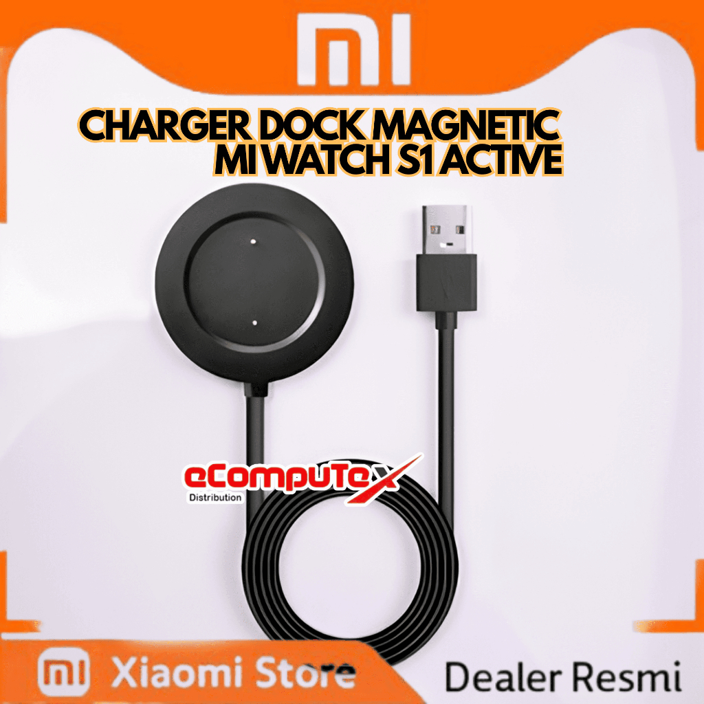 Charger Mi Watch | Mi Watch S1 Active Magnetic USB Kabel Charger Mi Watch Premium Smartwatch