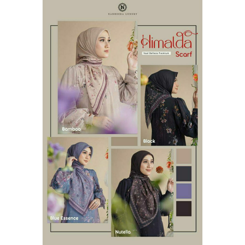 HIMALDA SCARF/SEGIEMPAT MOTIF/NADHEERA LUXURY/HIJAB NADHEERA/NADHEERA SCARF