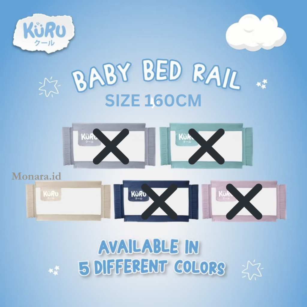 Preloved Kuru Baby Bedrail 160 cm l Pagar Kasur