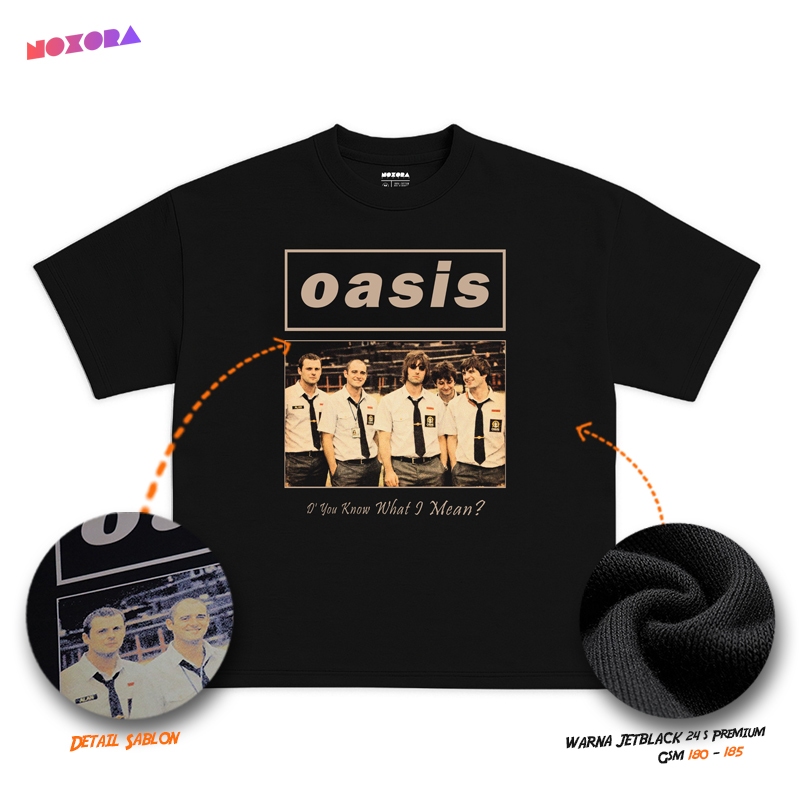 Noxora - Kaos Pria Oversize Streetwear Band Oasis