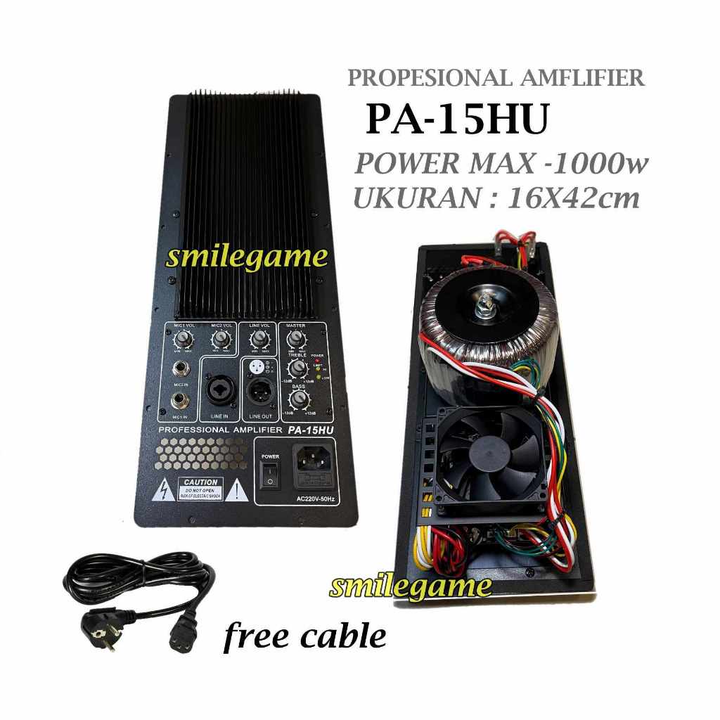 Kit Power / Mesin Speaker Active PA-15HU Power Max 1000 Watt
